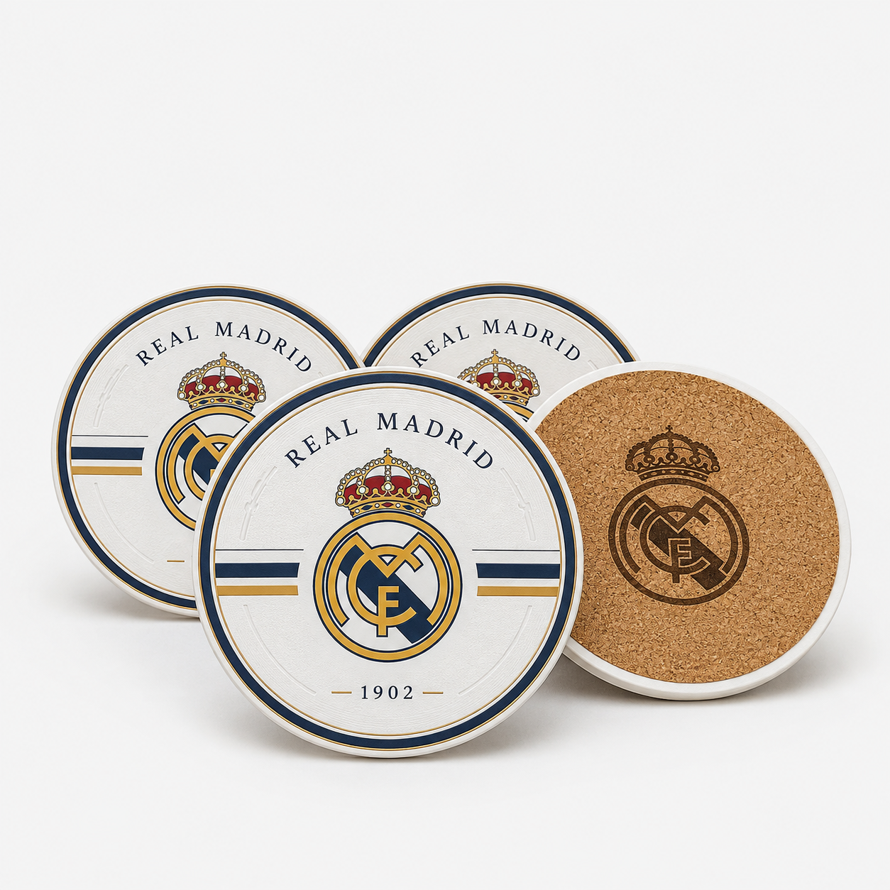 Set de Posavasos Real Madrid – Edición Premium